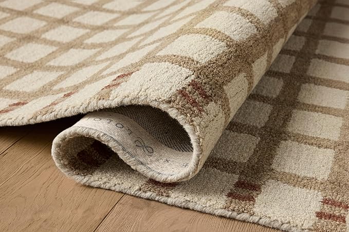 Loloi Magnolia Home by Joanna Gaines Waylon Collection WAY-02 Natural/Rust 9'-3" x 13' Area Rug
