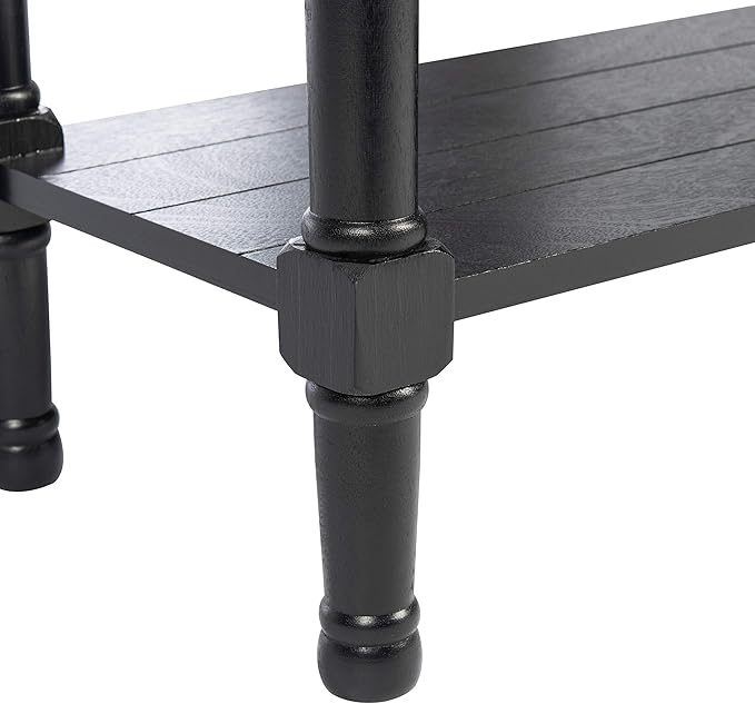 SAFAVIEH Home Collection Primrose Black 3-Drawer Console Table