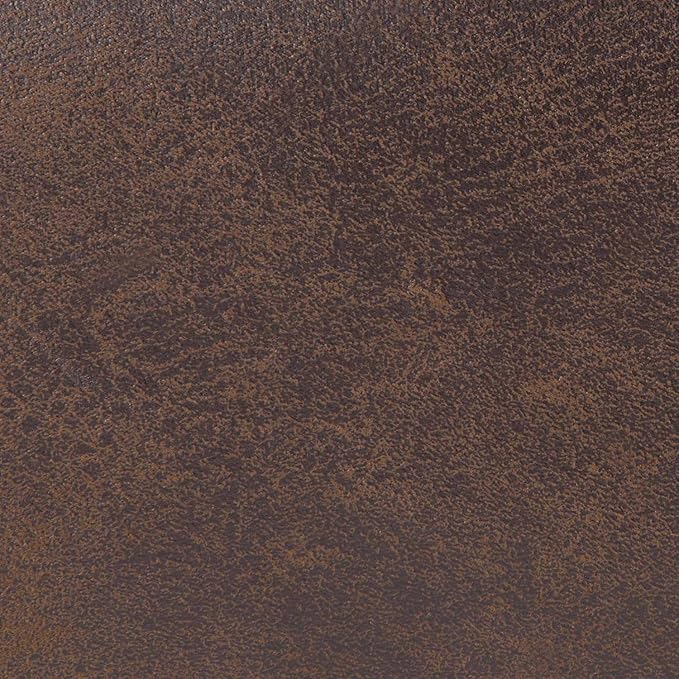 SIMPLIHOME Gabbie 36 inch Wide Contemporary Square Square Coffee Table Storage Ottoman in Distressed Chestnut Brown Vegan Faux Leather, Assembled, for The Living Room, Entryway and Family Room