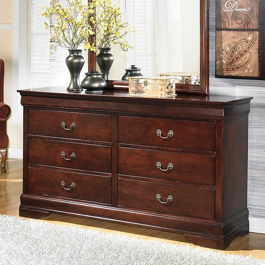 Signature Design by Ashley Alisdair Traditional 6 Drawer Dresser, Dark Brown