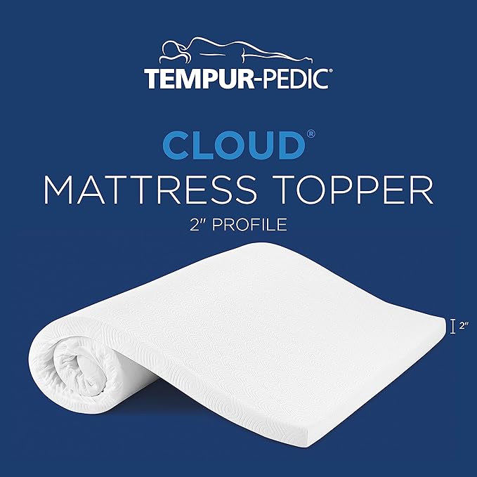 Tempur-Cloud 2-Inch Mattress Topper, Full,White