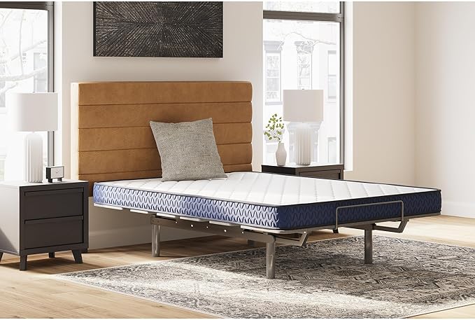 Signature Design by Ashley King Size Medium Firm 6 Inch Memory Foam Mattress with Breathable Quilted Cover, Fiberglass Free, Mattress in A Box