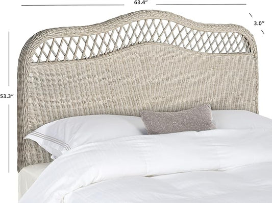 Safavieh Home Collection Sephina Antique Grey Rattan Headboard (Full)