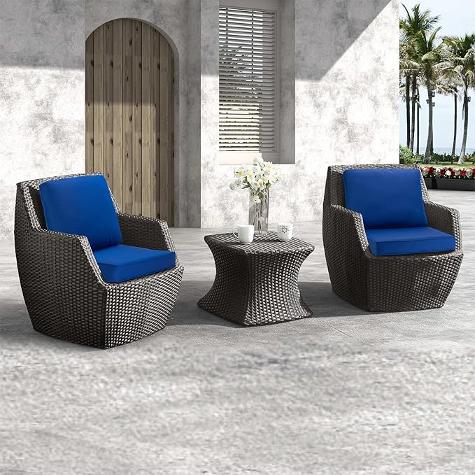 JMGBird Outdoor Seat/Back Chair Cushion Tufted Pillow, Indoor Deep Seat Chair Cushion Set 22"x22"