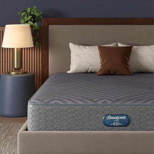 Beautyrest Days End Medium Firm 12" Hybrid Mattress - King - Cooling Tech, Supportive Durable Pocketed Coils, Pressure Relief, Motion Separation; 100 Night Sleep Trial and 10 Year Warranty