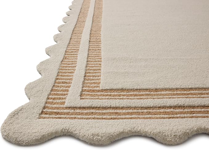 Loloi Chris Loves Julia Scottie Collection SCO-01 Ivory/Rust 5'-0" x 7'-6", .87" Pile Height, Area Rug