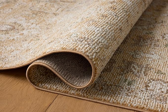 Loloi Magnolia Home by Joanna Gaines Pace Collection PAC-07 Sunset/Stone 7'-8" x 7'-8" Round Area Rug