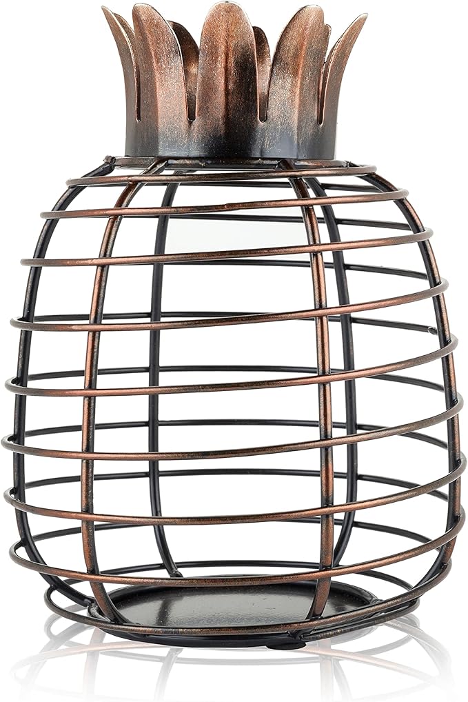 True Juicy Pineapple Stainless Steel Wine Cork Holders Decorative, Holds 50 Corks, Kitchen Bar Accessories, Rustic Home Decor Design, Set of 1