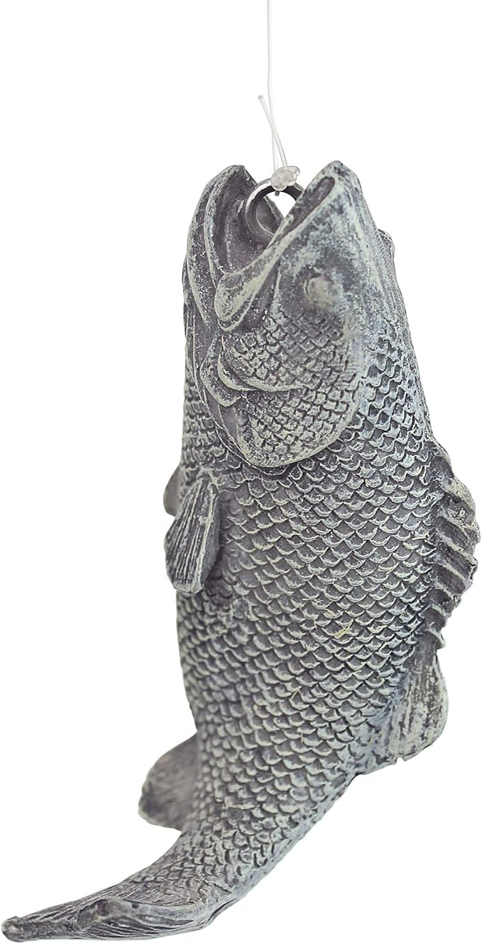 Design Toscano Frederic the Little Fisherman of Avignon Boy Fishing Garden Statue, 15 Inch Tall, Cast Stone Resin, Two Tone Stone Finish