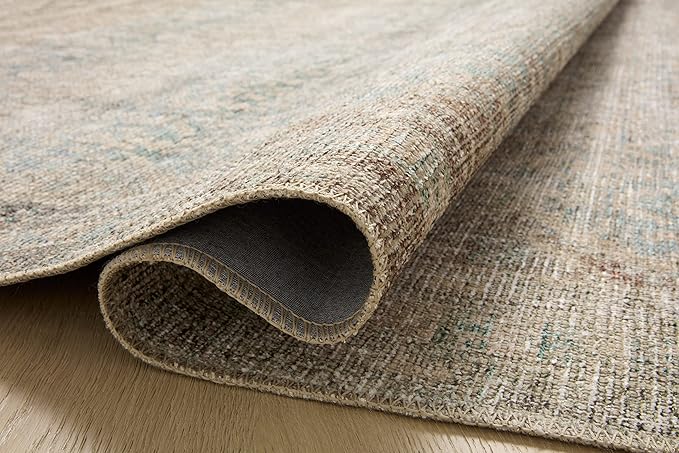 Loloi Angela Rose Aubrey Collection AUB-03 Jade/Natural 5'-0" x 7'-0", .19" Pile Height, Area Rug