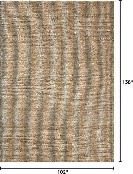 Loloi Chris Loves Julia Judy Collection JUD-04 Natural/Sky 8'-6" x 11'-6" Area Rug