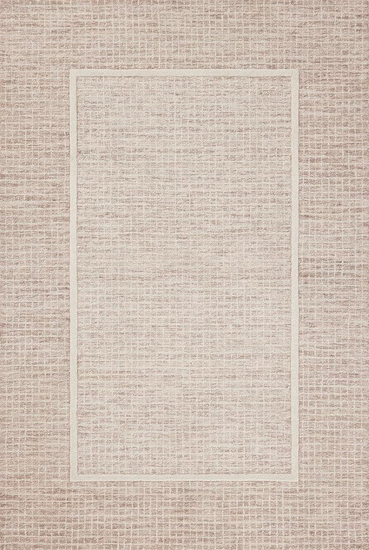 Loloi Chris Loves Julia Briggs Collection, Blush & Ivory, 2'-0" x 5'-0" Accent Rug – Minimal Gritted Design Area Rugs for Living Room Bedroom Entryway & Hallway No Shed High Traffic Home Decor Rug