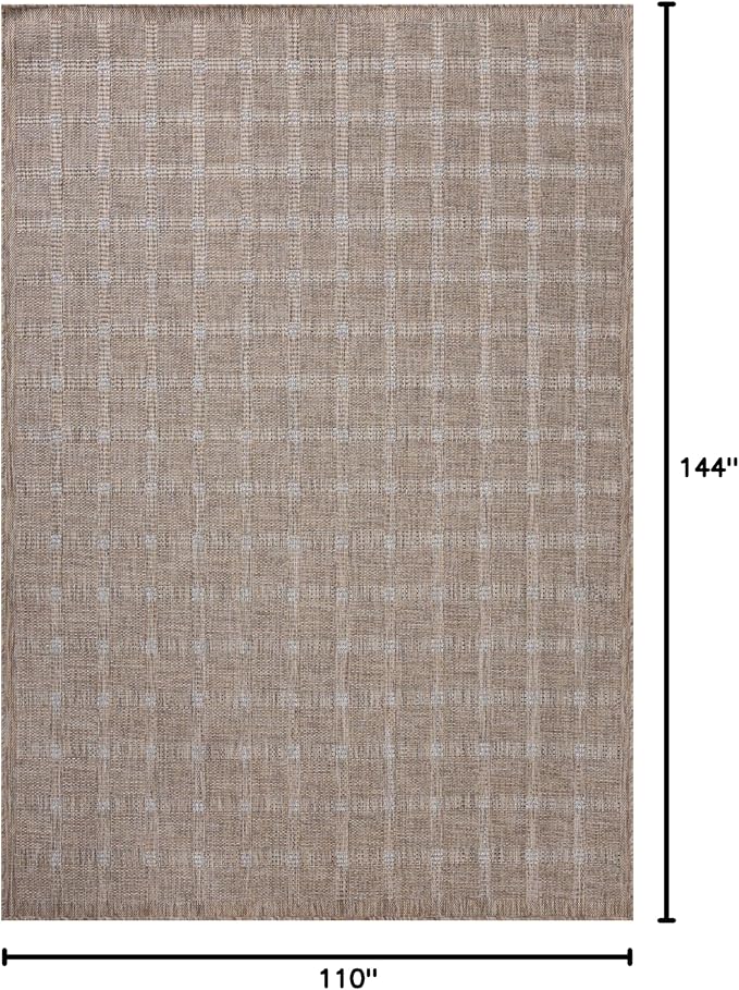 Loloi Amber Lewis Topanga Collection TOP-01 Natural/Bone 9'-2" x 12'-0" Indoor/Outdoor Area Rug