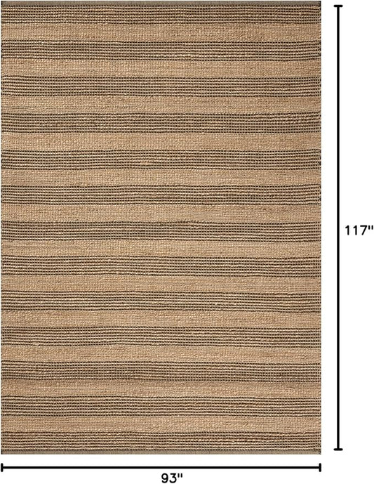 Loloi Chris Loves Julia Judy Collection JUD-06 Natural/Chocolate 7'-9" x 9'-9" Area Rug