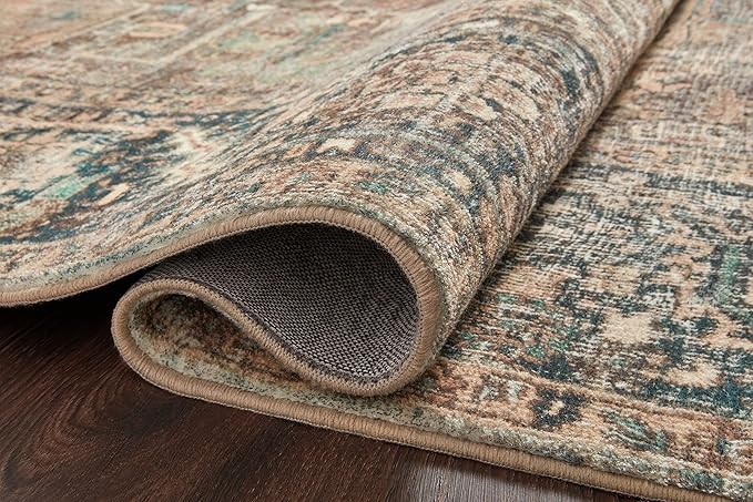 Loloi Margot Collection MAT-02 Terracotta/Lagoon 2'-6" x 11'-6" Runner Rug feat. CloudPile, No-Shed Easy Clean Large Patterned Area Rug for Living Room, Bedroom, Dining Area