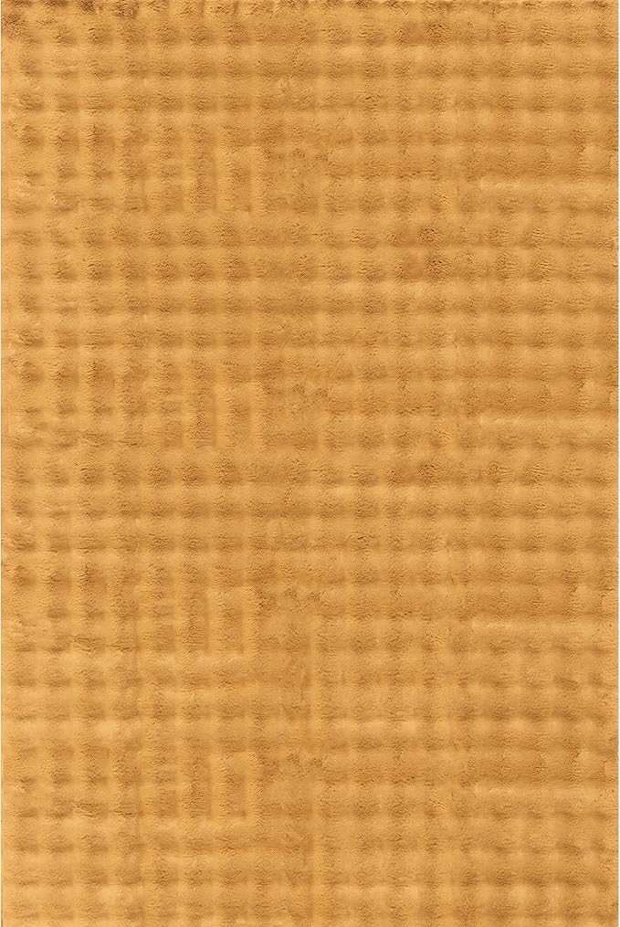nuLOOM Jeni Checkered 7'6" x 9'6" Machine Washable Area Rug for Living Room Bedroom Dining Room Kitchen, Gold