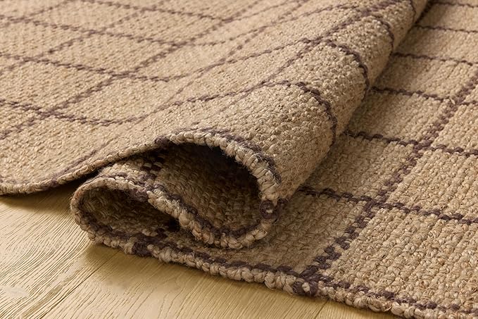 Loloi Chris Loves Julia Fletcher Collection FLE-01 Natural/Brown 7'-9" x 9'-9", .37" Pile Height, Area Rug