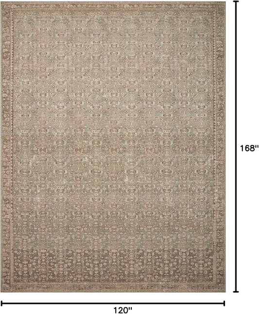Loloi Angela Rose Aubrey Collection AUB-04 Sage/Bark 10'-0" x 14'-0", .19" Pile Height, Area Rug