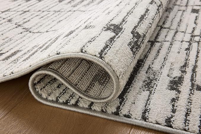 Loloi Kamala Collection KAM-02 Charcoal/Dove 7'-10" x 10' Area Rug