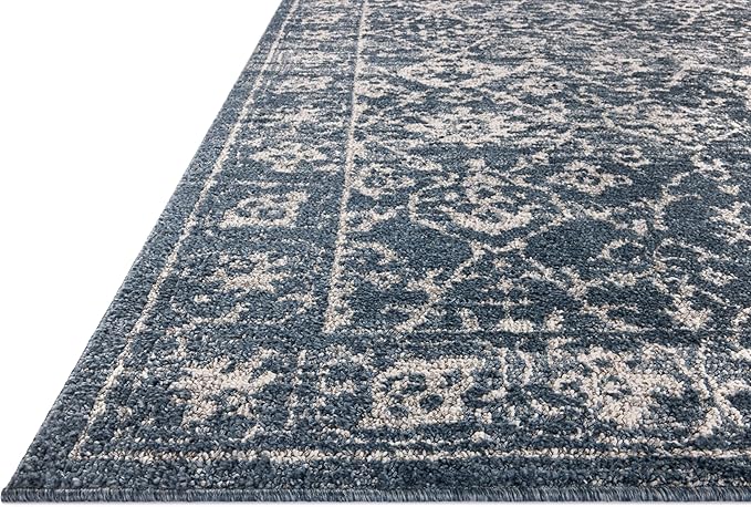 Loloi Magnolia Home by Joanna Gaines Gigi Collection GIG-02 Navy/Stone 2'-7" x 7'-6" Runner Rug
