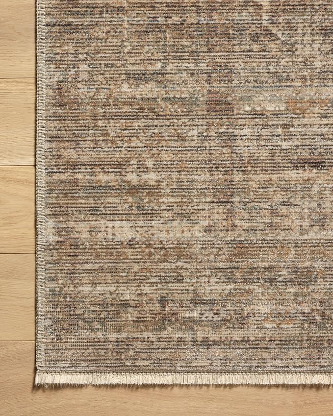 Loloi Amber Lewis Molly Collection MOL-07 Tobacco/Sage 3'-0" x 5'-0" Low Pile Accent Rug