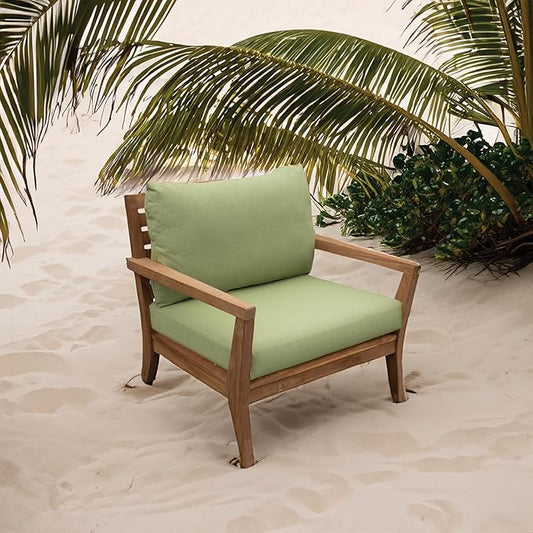 Tommy Bahama Deep Seating Lounge Cushion, 26" X 30" X 4", Bamboo Bay Pear