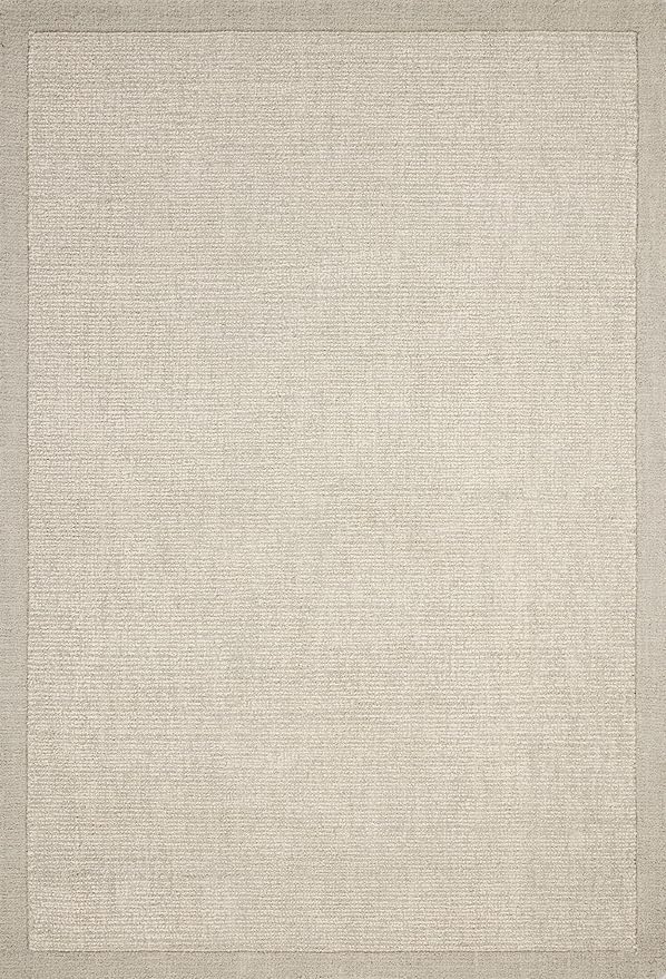 Loloi Magnolia Home by Joanna Gaines Henley Collection HNY-01 Ivory/Silver 5'-0" x 7'-6" Area Rug