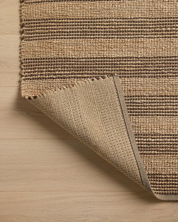 Loloi Chris Loves Julia Judy Collection JUD-06 Natural/Chocolate 5'-0" x 7'-6" Area Rug
