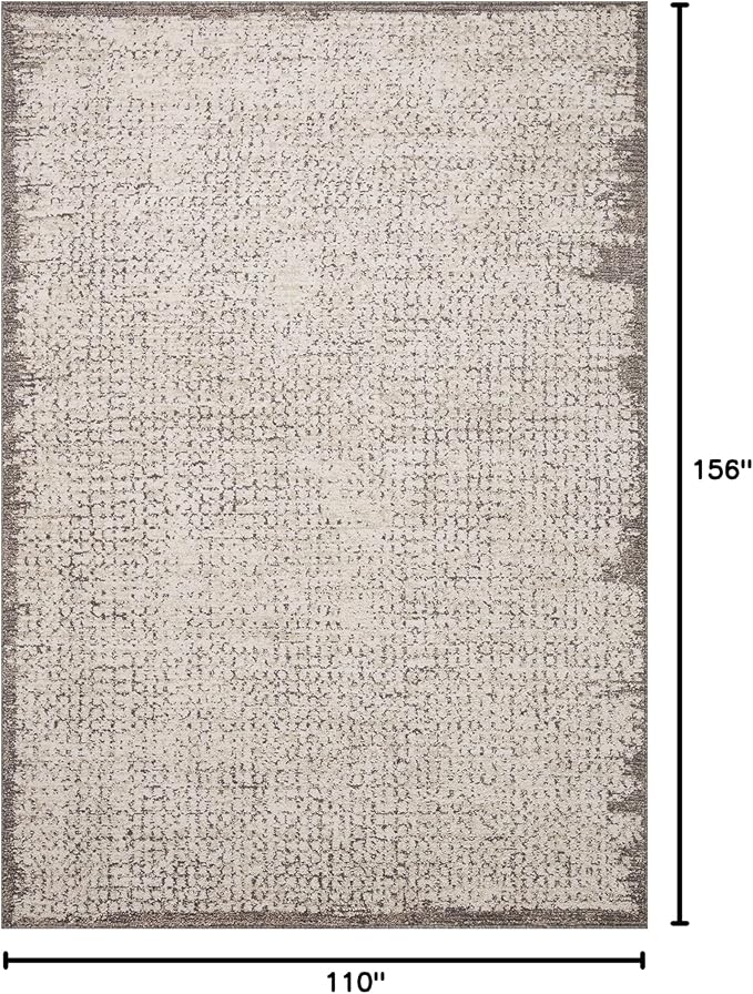 Loloi Darby Collection DAR-04 Ivory/Stone 9'-2" x 13' Area Rug