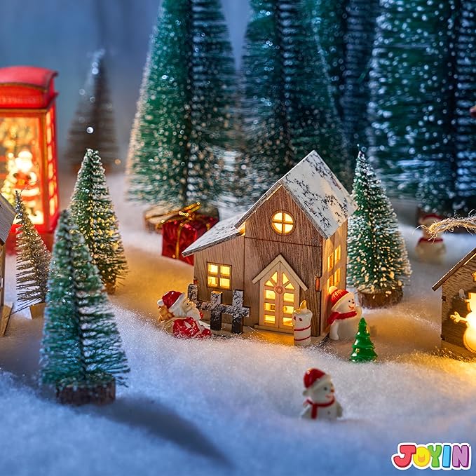 JOYIN Christmas Snow Blanket Roll (3x8 Ft,2 Pcs) for Christmas Decoration, Village Displays, Under The Xmas Tree, Thick White Soft and Fake Snow Cover for Holiday Decor and Winter Displays