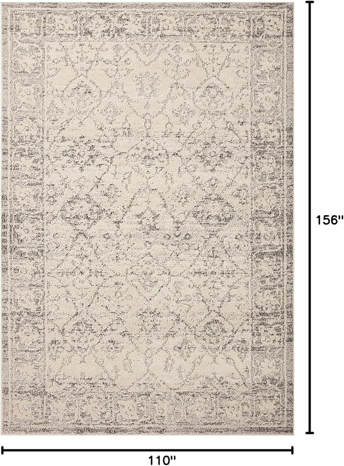 Loloi Magnolia Home by Joanna Gaines Gigi Collection GIG-02 Ivory/Stone 9'-2" x 13' Area Rug