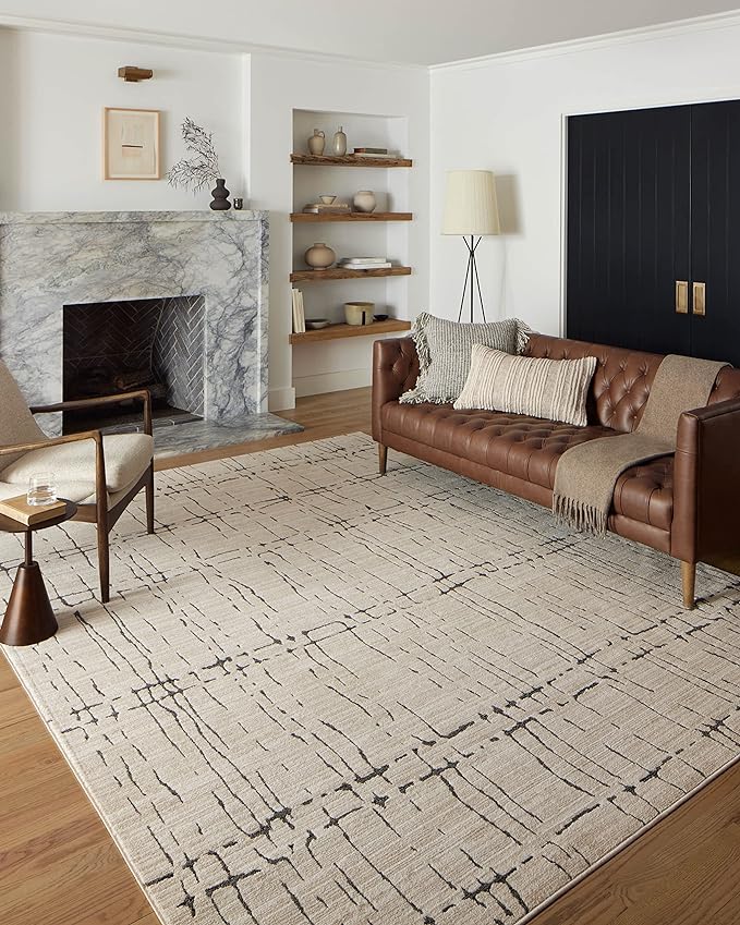 Loloi Darby Collection DAR-06 Sand/Dk. Grey 7'-10" x 10' Area Rug