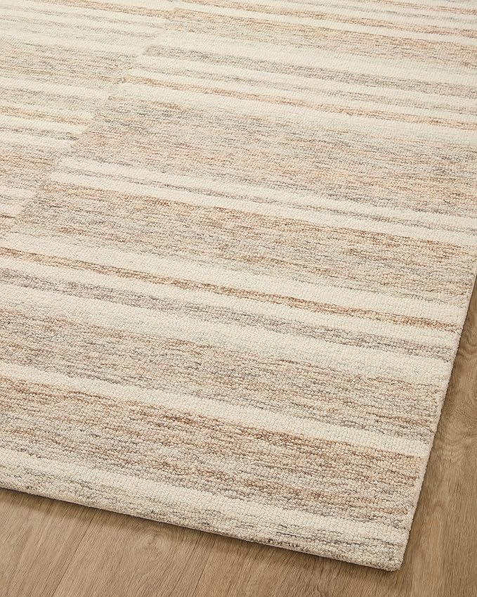 Loloi Chris Loves Julia Chris Collection CHR-03 Ivory/Clay 7'-9'' x 7'-9'' Square, .50" Pile Height, Area Rug