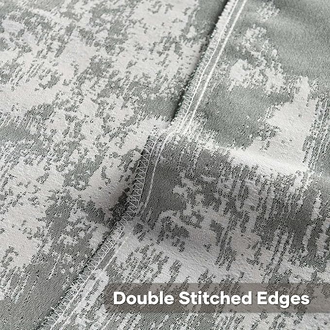 FUTEI Dark Green White Decorative Throw Pillow Covers 20x20 Inch Set of 2,Soft Faux Cashmere Jacquard - Textured & Cozy Cushion Case,Modern Home Decor for Couch Bed Living Room