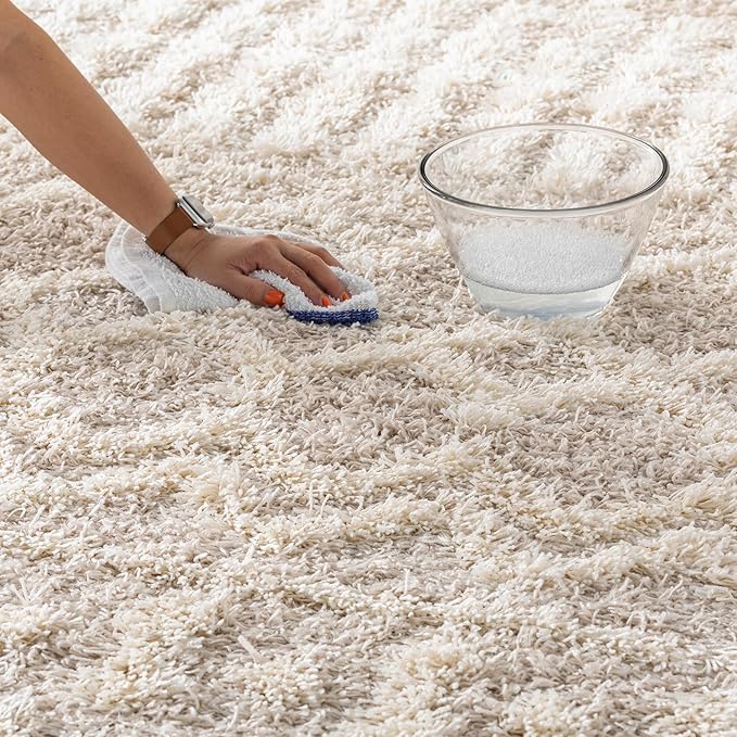 Livabliss Hapsburg Moroccan Shag Runner Area Rug,2'7" x 18',Beige