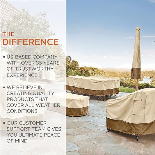 Classic Accessories Veranda Water-Resistant 60 Inch Patio Bench Cover, Patio Furniture Covers