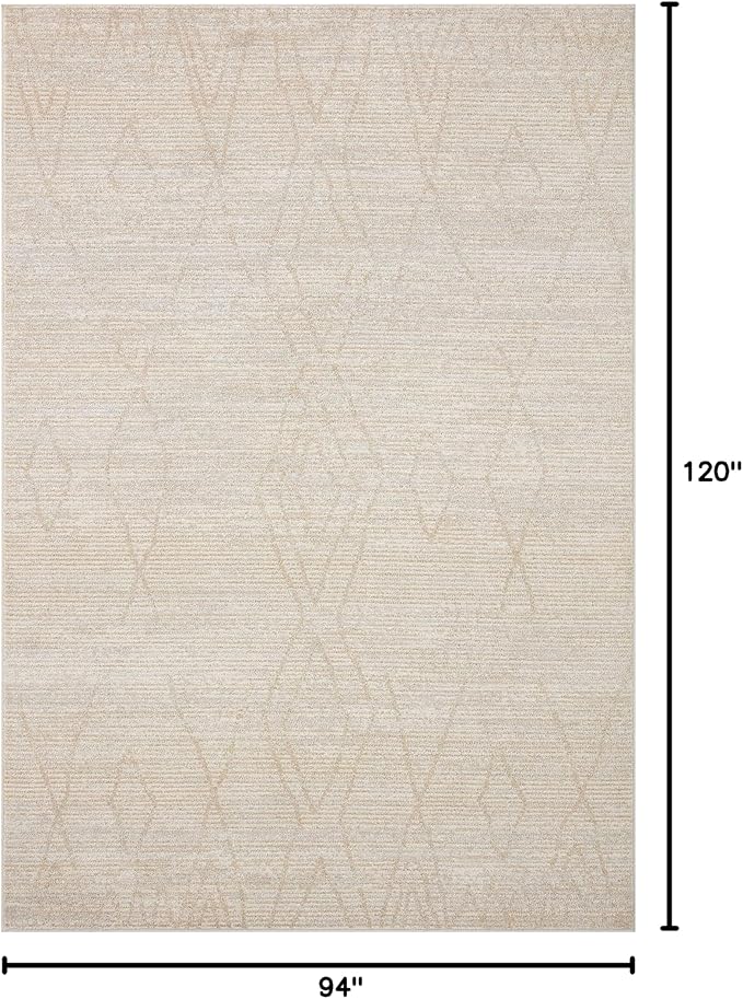 Loloi Kamala Collection KAM-03 Natural/Mist 7'-10" x 10' Area Rug
