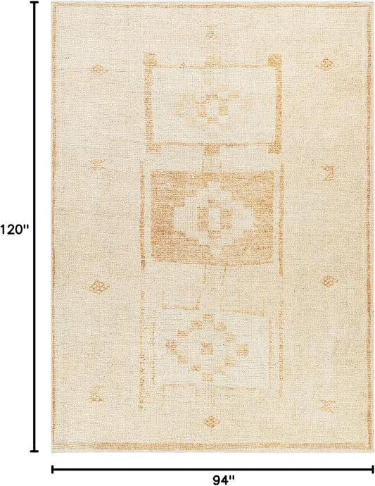 Livabliss x Becki Owens Solana Medallion Area Rug , 7'10" x 10', Peach