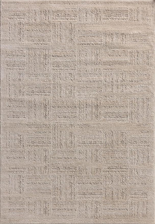 Loloi Amber Lewis Monty Collection MOT-01 Ivory/Taupe 2'-7" x 8'-0", .50" Pile Height, Runner Rug