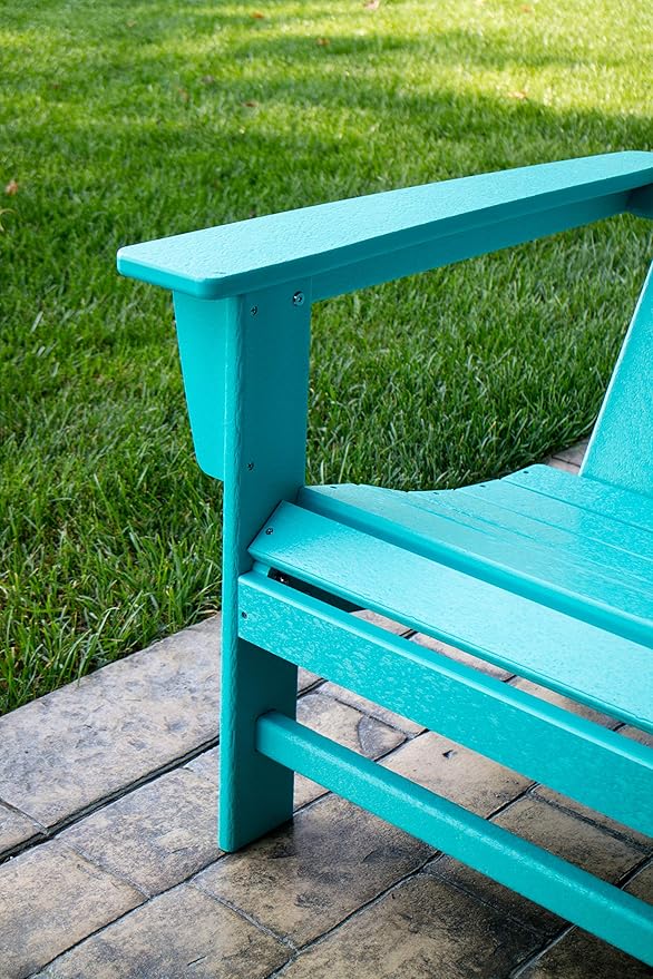 POLYWOOD AD420AR Modern Adirondack Chair, Aruba