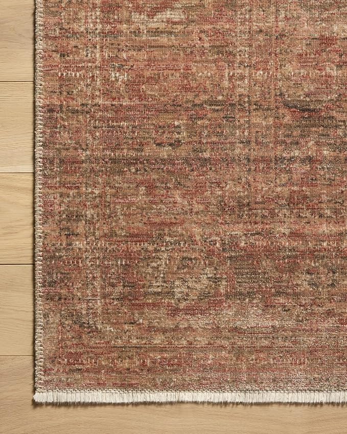 Loloi Amber Lewis Molly Collection MOL-09 Brick/Bark 2'-7" x 7'-9" Low Pile Runner Rug