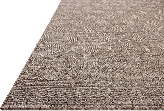 Loloi Amber Lewis Topanga Collection TOP-06 Natural/Mist 5'-3" x 7'-6" Indoor/Outdoor Area Rug