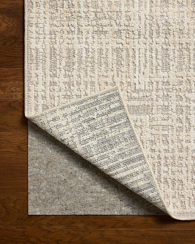 Loloi Amber Lewis Bexley Collection BEX-07 Natural/Dove 2'-7" x 12'-0" Runner Rug Neutral, Textured, Living, Bedroom, Dining, Carpet