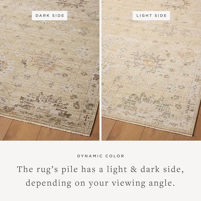 Loloi Magnolia Home by Joanna Gaines Pace Collection PAC-05 Apricot/Multi 9'-6" x 12'-3" Area Rug