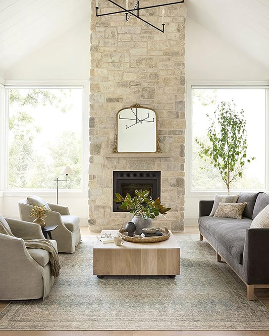 Loloi Angela Rose Aubrey Collection AUB-03 Jade/Natural 2'-0" x 5'-0", .19" Pile Height, Accent Rug