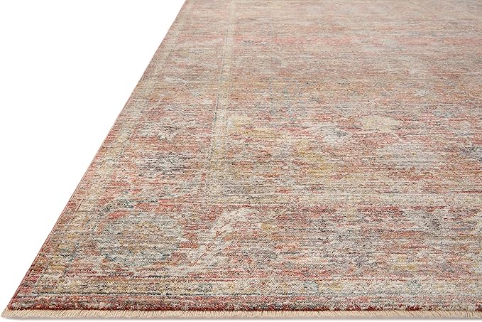 Loloi Magnolia Home by Joanna Gaines Millie Collection MIE-04 Sunset/Multi 2'-7" x 10'-0", .25" Pile Height, Runner Rug