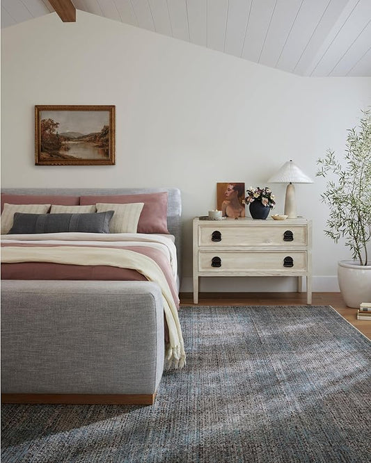 Loloi Angela Rose Ember Collection EMB-09 Denim/Charcoal 3'-6" x 5'-6" Accent Rug