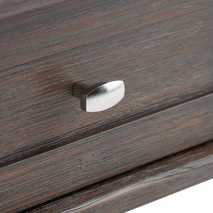 SIMPLIHOME Warm Shaker SOLID WOOD 20 inch Wide Rectangle Transitional End Side Table in Farmhouse Brown for the Living Room and Bedroom