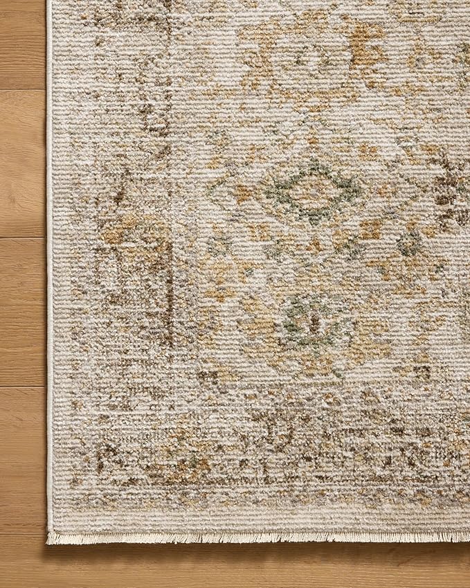 Loloi Magnolia Home by Joanna Gaines Pace Collection PAC-04 Natural/Multi 2'-6" x 12'-0" Runner Rug