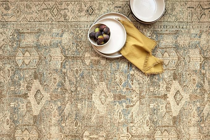 Loloi Margot Collection MAT-04 Antique/Sage 3'-6" x 5'-6" Accent Rug feat. CloudPile, No-Shed Easy Clean Large Patterned Area Rug for Living Room, Bedroom, Dining Area